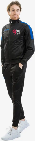 Tuta unisex Revolution  nera e rossa in triacetato premium Personalizzate o neutre Givova