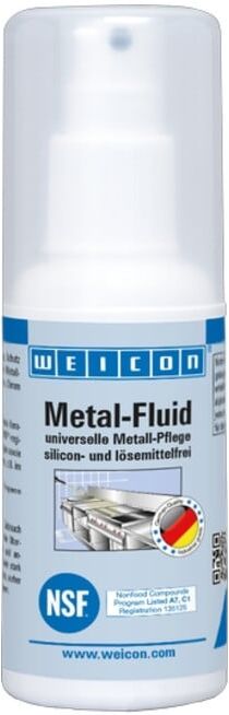 WEICON Metal-Fluid, lösemittelfreie Pflege- und Schutzemulsion für Metalle, 100 ml, weiß, milchig (15580100)