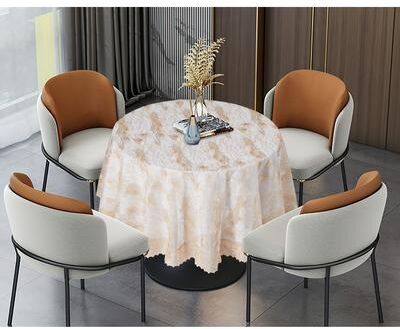 Violet Linen Fontainebleau Abstract Swirl Pattern Tablecloths
