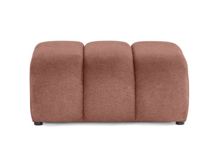 Debbie - pouf en tissu texturé - Rose