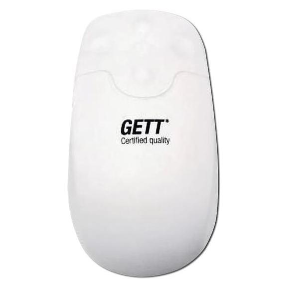 Gett GCQ Silikon Maus Scrollfunktion kabellos Funk 2,4MHz IP65 desinfizierbar optisch USB Farbe weis (Kabellos) (KH25207)