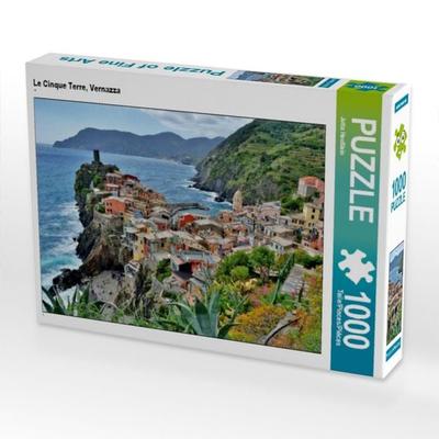 CALVENDO Puzzle Le Cinque Terre, Vernazza | 1000 Teile Lege-Größe 64x48cm Foto-Puzzle für glückliche Stunden