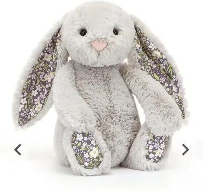 Trendy Discount Goods NEW Easter Rabbit Grey Plush Doll With Pink Strawberry Flower Ears Gift black