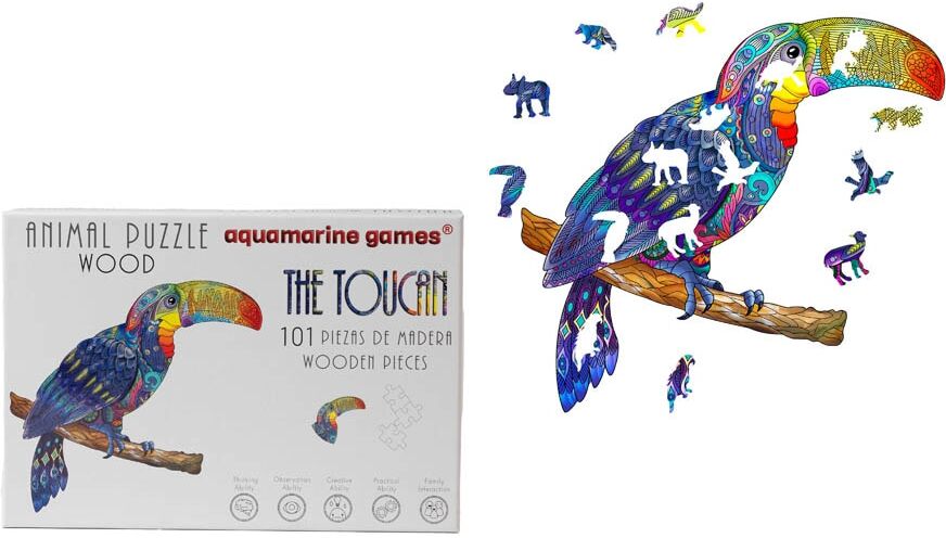 Aquamarine Games Puzzle de madera The Toucan.