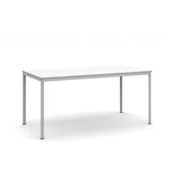 Esstisch BASIC, 160x80 cm, Gestell grau, weiße