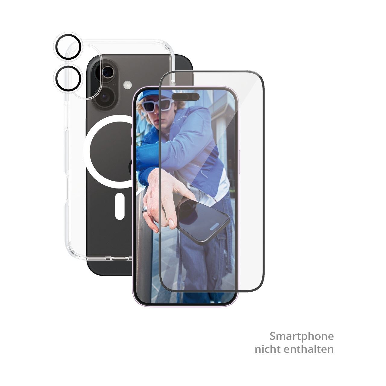 PanzerGlass CARE Flagship 3-in-1 Bundle iPhone 16 Plus