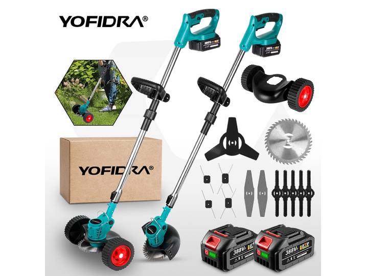 Makita – tondeuse à gazon électrique 1500W, longueur réglable, pliable, sans fil, Rechargeable, pour jardin, broche de batterie