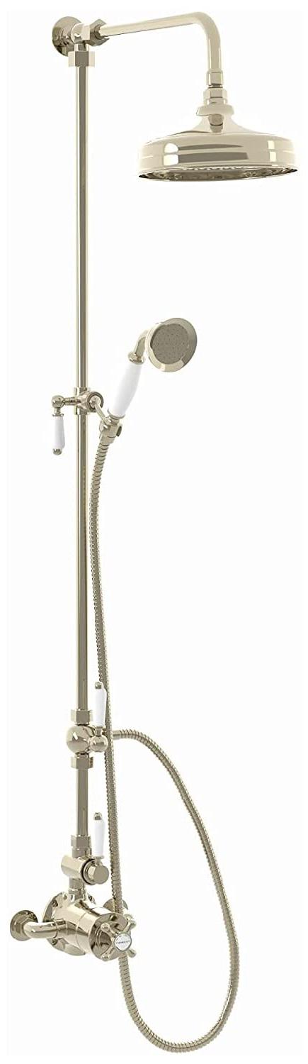 Duscharmatur Thermostat Bronze Retro Hand- und Kopfbrause