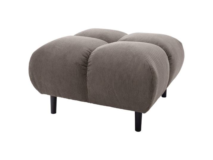 Pure Home Lifestyle Hocker, Taupe, Holz, Buche, quadratisch, 73x41x73 cm, Fußauswahl, Wohnzimmer, Hocker, Sitzhocker