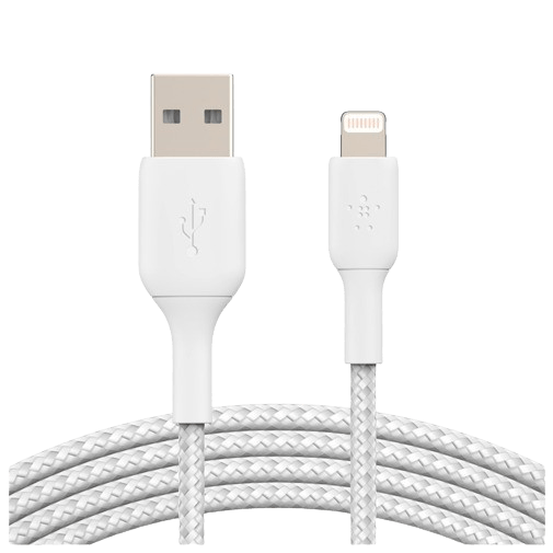 Belkin Boost Charge Lightning Geflochtenes Kabel 3 Meter Weiß