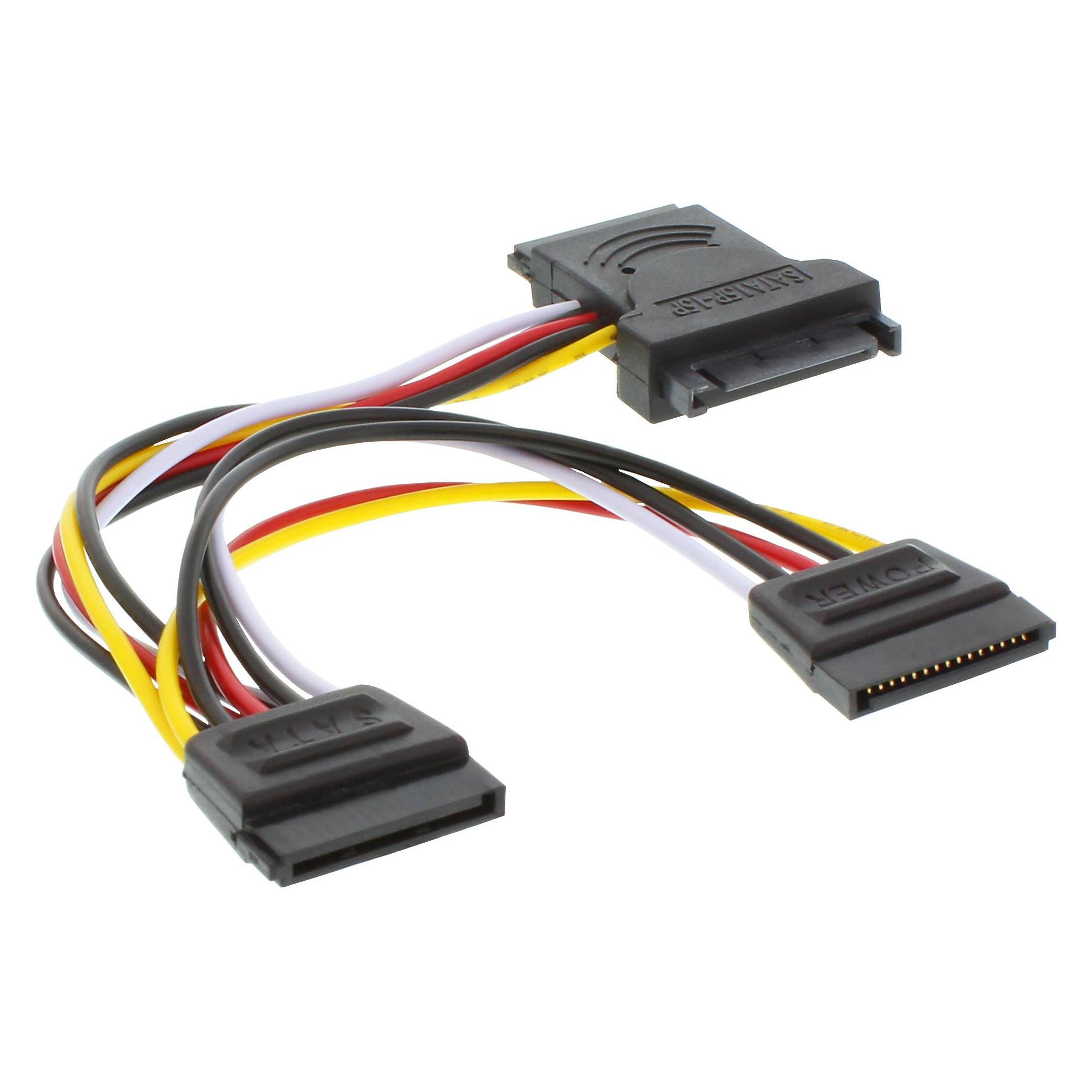 InLine SATA Stromadapterkabel (15 cm, SATA) (29681)