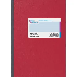 KÖNIG & EBHARDT Geschäftsbuch DIN A5 kariert, 192 Seiten - rot