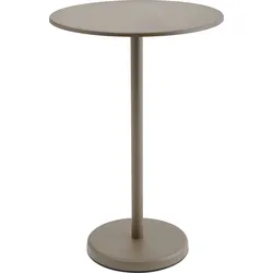 Linear Couchtisch rund 70 x 105 cm, taupe