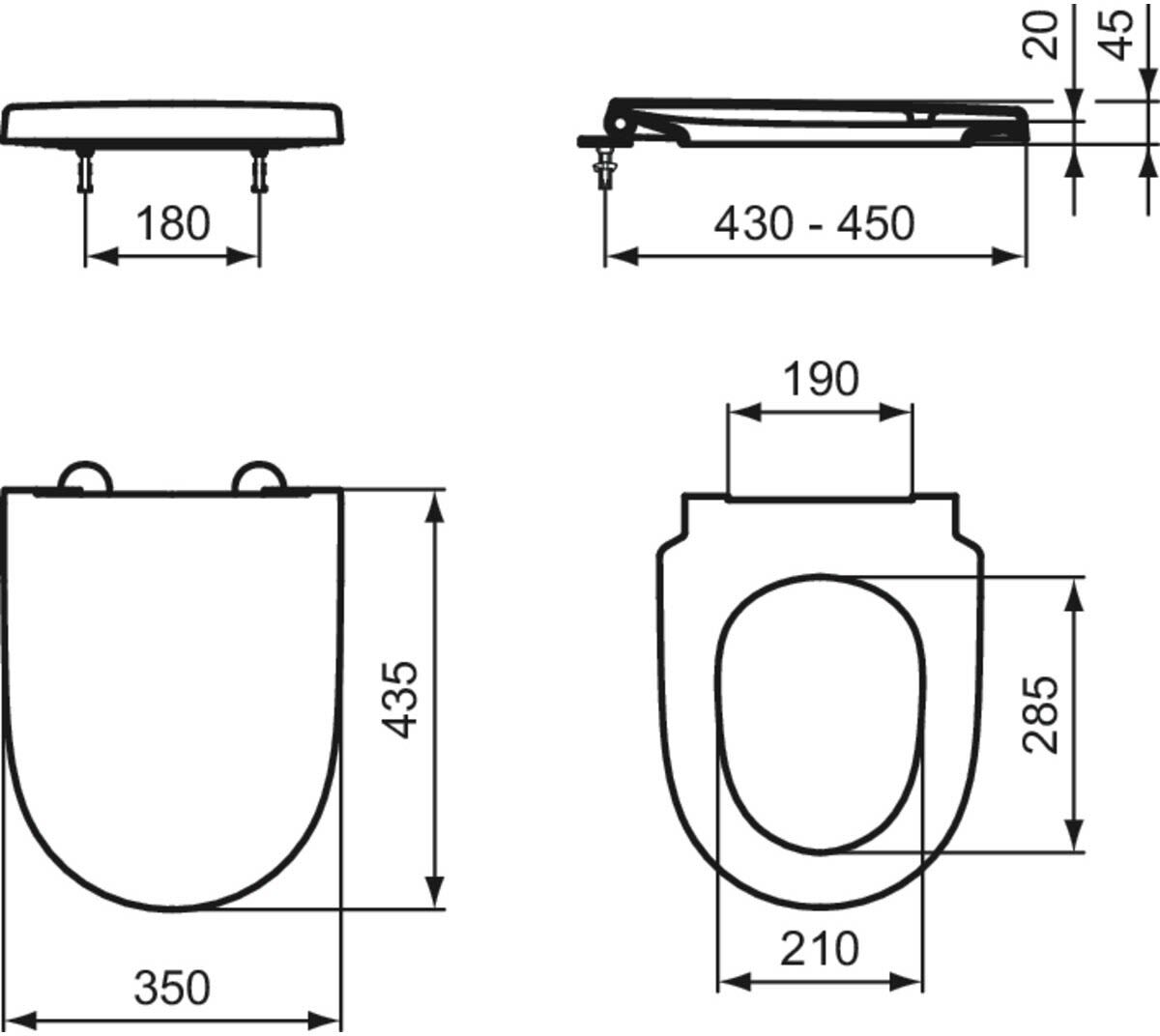 Ideal Standard life O Wrapover Sitz mit Softclosing