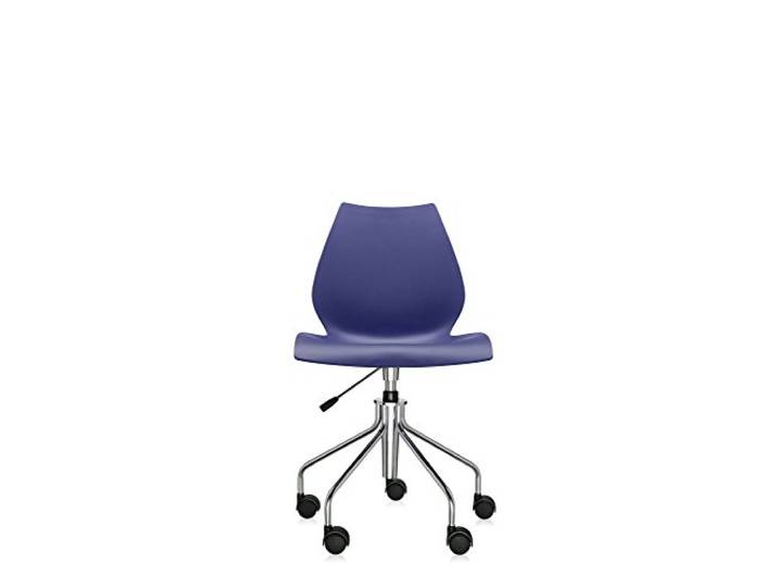 Kartell Maui\, Chaise Tournante Réglable en Hauteur\, Bleu Marine