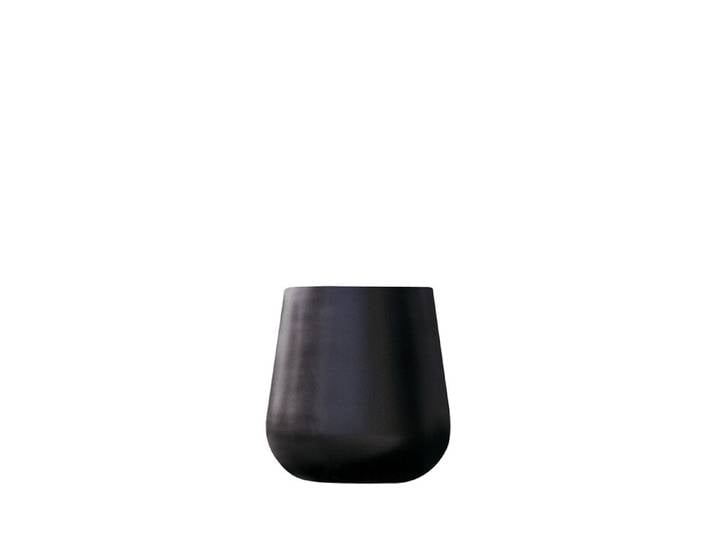 Blumen-Topf Stonefiber Pot „Der Bauchige“ yoooi schwarz, 47 cm