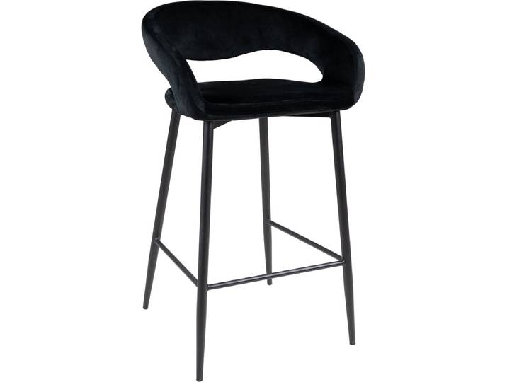 Kick barkruk Lenn - Velvet Zwart