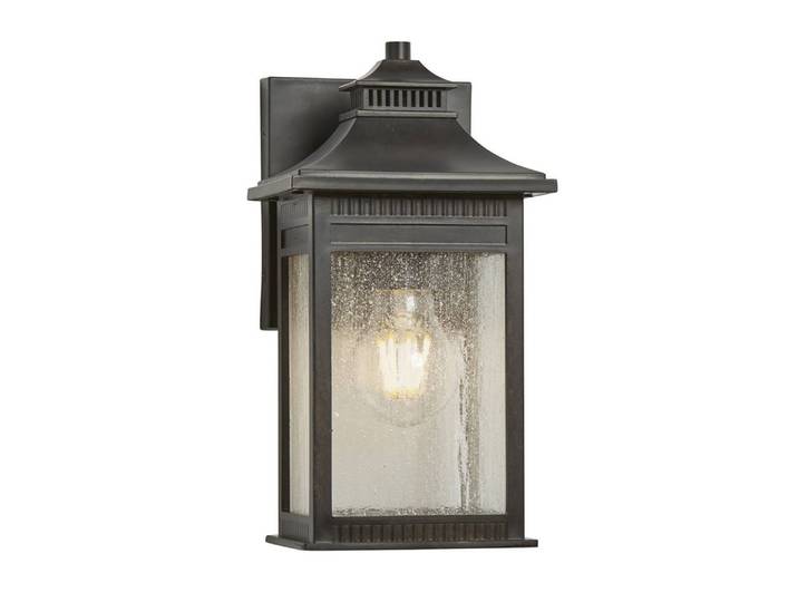 Elstead Livingston Außen-Wandleuchte E27 Kaiserliche Bronze IP44 Anti-Meerwasser