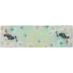 Tischläufer FAGIANO blau (LB 140x40 cm) - LB 140x40 cm