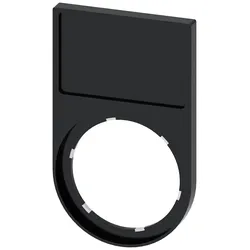 Siemens 3SU1900-0AH10-0AA0 Schildträger, flach, abgerundet, schwarz, für Bezeichnungsschild 17,5x 27mm 3SU19000AH100AA0