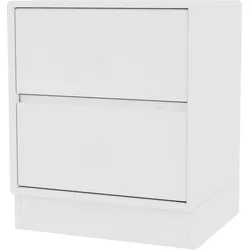 Drift Nachtschrank weiß auf Sockel 7 cm