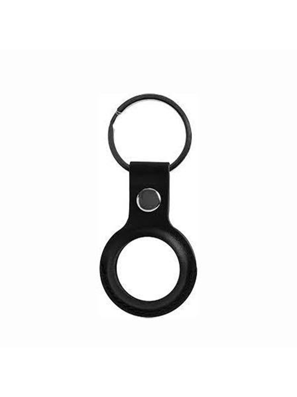 SiGN Smart Bluetooth Finder & Apple Airtag Keychain in Faux Leather - Black