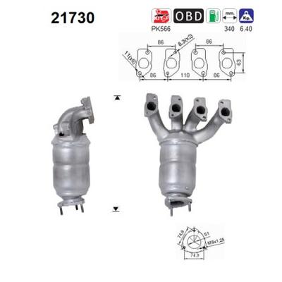 AS Katalysator 21730 für Opel
