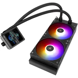 Thermalright Kit Watercooling AIO Grand Vision RGB - 240mm (Blanc) (120 mm), PC Lüfter, Weiss, Schwarz