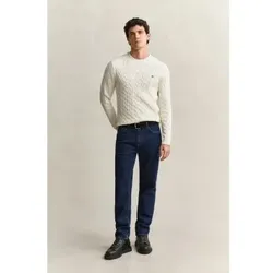 Gant für Herren. 1000021 Jaans Regular Fit blau gewaschen (34/32), Lässig, Baumwolle, Denim, Klassisch
