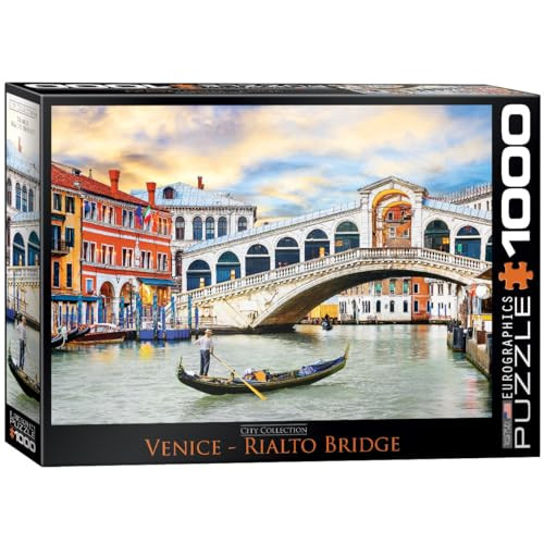 EuroGraphics Venetië - Het Canal Grande Puzzel van 1000 stukjes