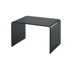 Couchtisch aus Glas Tessera , grau , Maße (cm): B: 45 H: 40