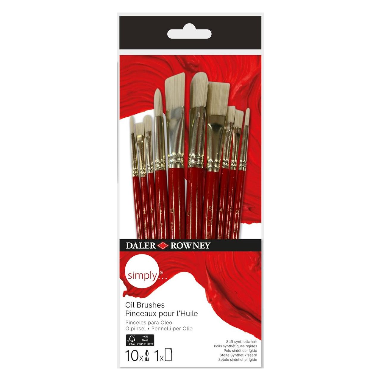 Magni Daler Rowney Ölmalpinsel Set simply 10 Stück (52973873)