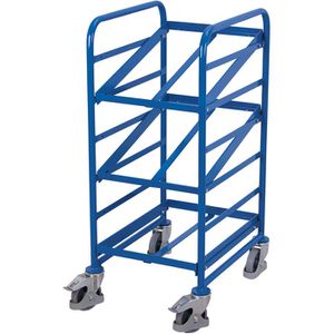 VARIOfit Eurokastenwagen sw-610.100, offene Rahmen, 410 x 610mm Ladefläche, 3 Etagen, neigbare Böden