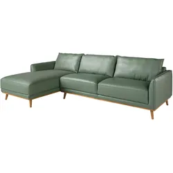 AC ANGEL CERDA Angel Cerdá  Linkes Chaiselongue-Sofa aus grünem Leder 6200C