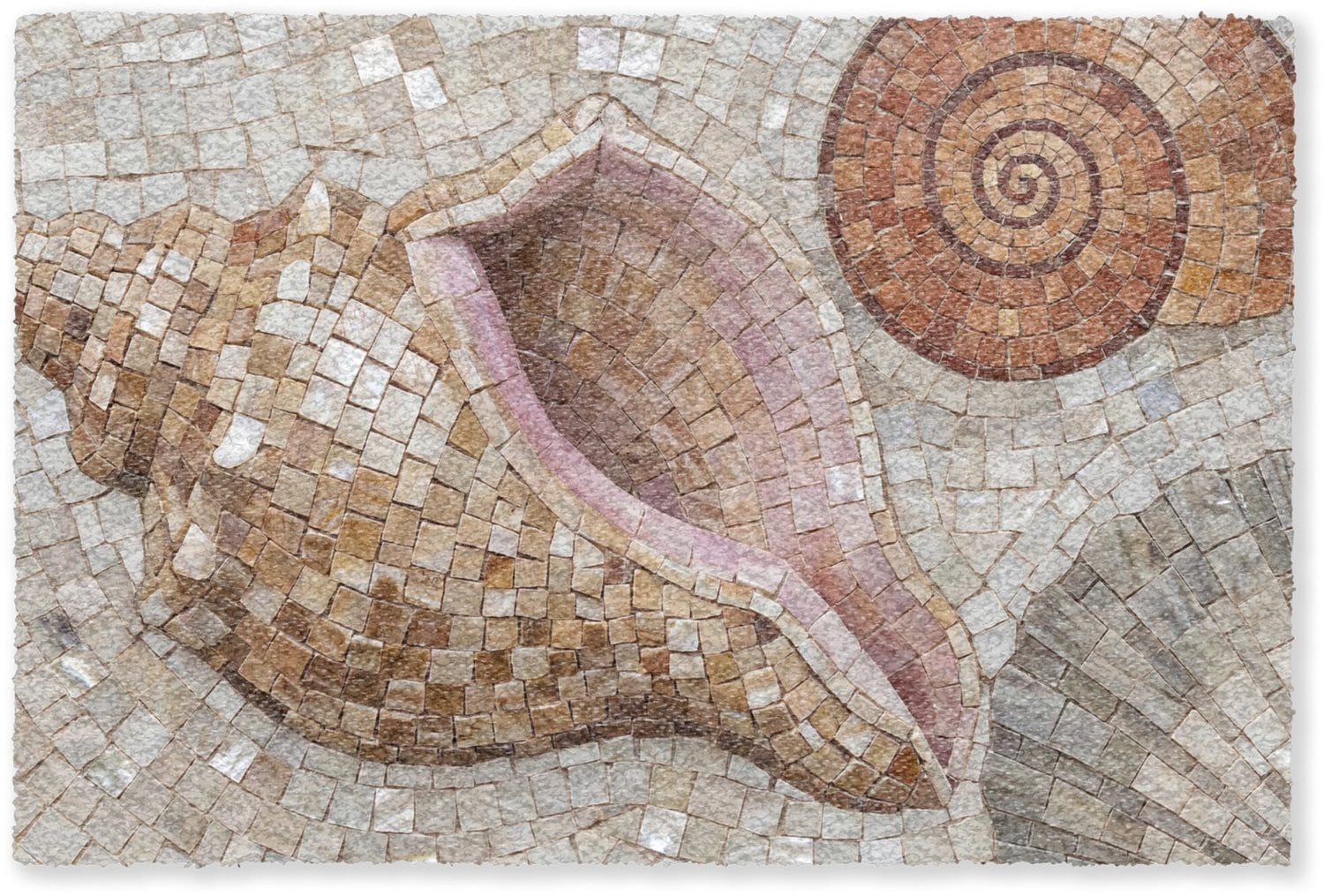 MuchoWow Deurmat Schelp Mozaïek Zee Beige - 60 x 40 cm