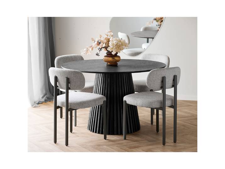 Esstisch Ladok Ø 120cm Schwarz/Schwarz