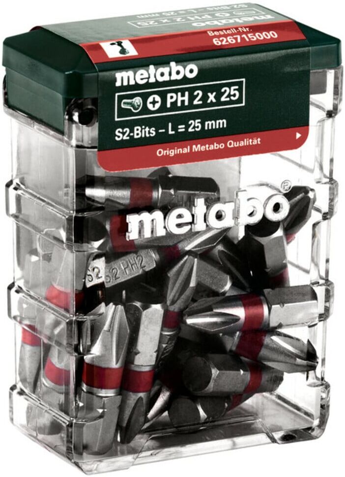 Metabo Bit-Box PH2, SP, 25-teilig (626715000)