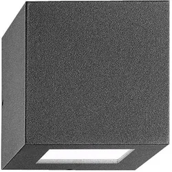 PiL, Gartenbeleuchtung, Quasar 303362 anthrazit LEDWandleuchte IP44 (192 lm, IP44)
