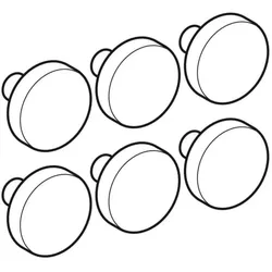 Geberit Puffer-Set 598146000 für WC-Deckel