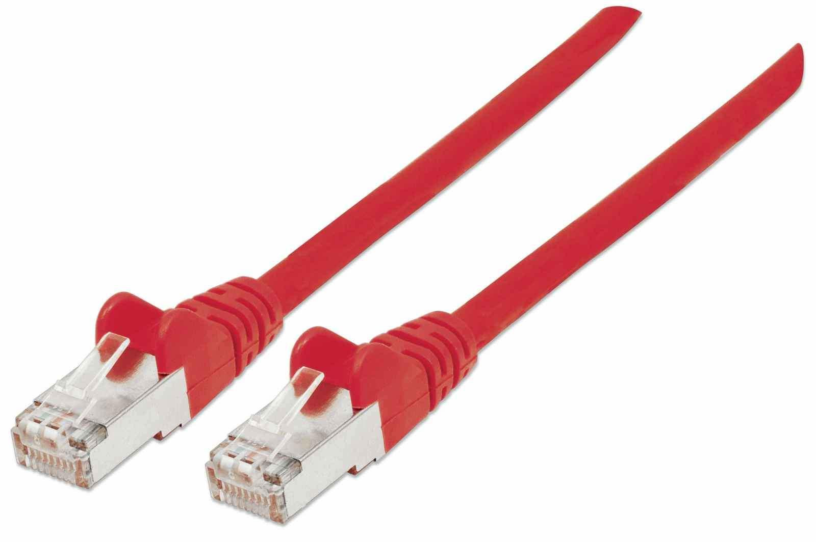Intellinet Patchkabel Cat6a-Stekker/Cat7-Rohkabel, 1,5m, Rood