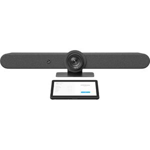 Logitech Rally Bar + Tap IP Videokonferenzsystem, Lautsprecher, Mikrofon, Kamera, Touchpanel