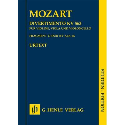 Wolfgang Amadeus Mozart - Divertimento KV 563 · Fragment KV Anh. 66 -