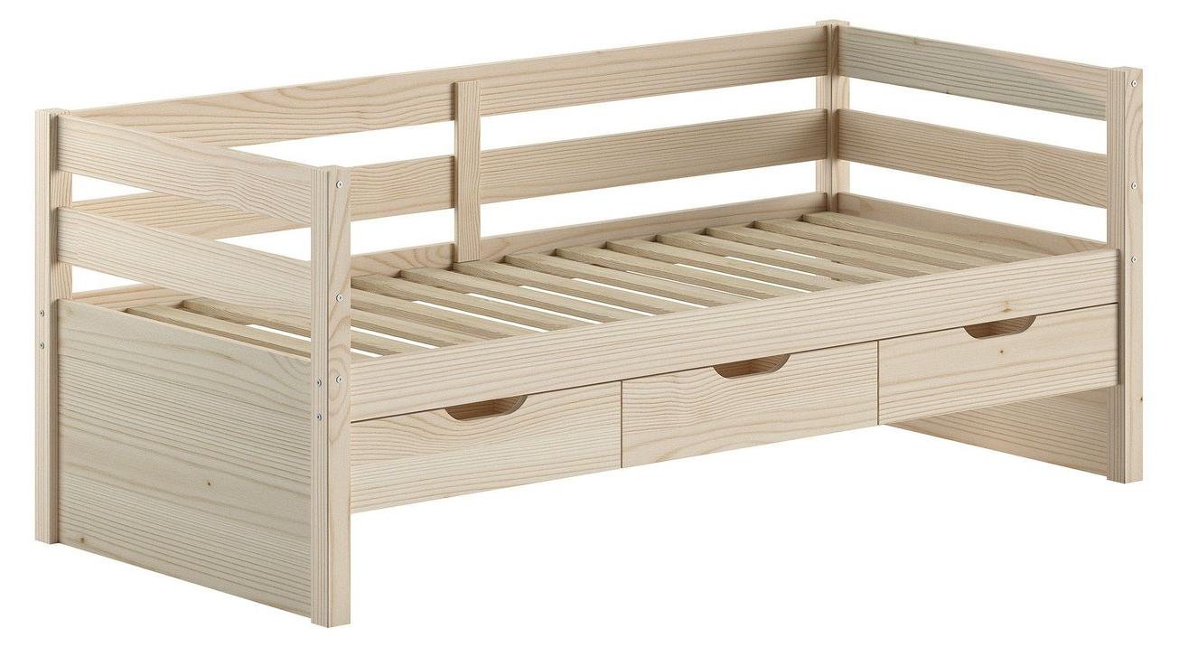 Vipack Kapitänsbett Margrit 90 x 200 cm Kiefer-Nachbildung