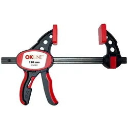 OK-Line, Schraubstock + Zwinge, Einhand-Schnellzwingen (150 mm)
