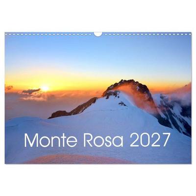 Monte Rosa (Wandkalender 2027 DIN A3 quer), CALVENDO Monatskalender