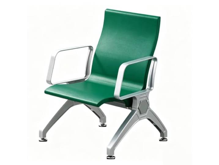 YPIOUREN Esszimmer Stühle, Wartezimmer Stühle Bequeme PU-Material + Aluminiumlegierung, 750 Kg Tragfähigkeit, Bequeme Rückenlehne und Armlehnen(Dark green)
