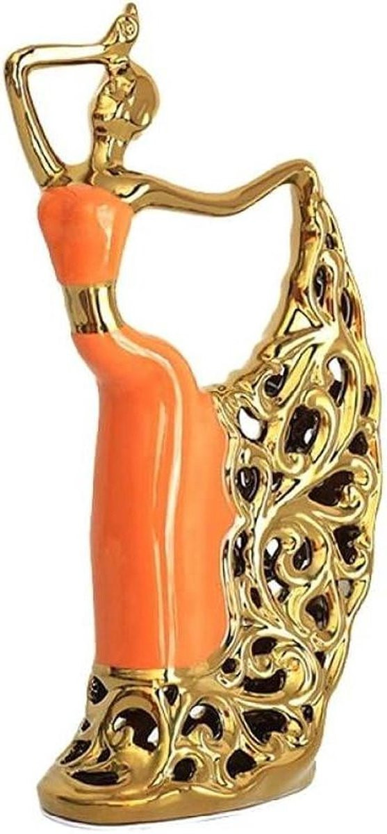 Dansende Beeldjes Decoratie Sculptuur Nordic Stijl Wit 31 x 17 cm