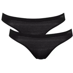 Sloggi 4P ZERO Motion Mini Brief Schwarz Polyester Large Damen