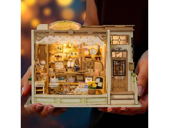 Kits de maisons miniatures en bois à assembler pour la création de bijoux, figurines et décoration intérieure, cadeaux d'anniversaire pour amis, artisanat