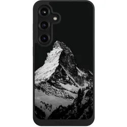 Nivocase Handyhülle für Samsung Galaxy S25+ Hülle NIVOpure Case Schwarz Alpspitze Berg Schnee (Samsung Galaxy S25+), Smartphone Hülle, Schwarz